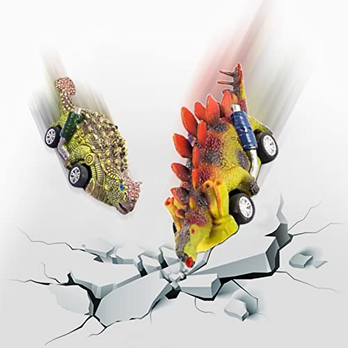 6 Pezzi Macchina Dinosauro Giocattolo e 3 Stickers...