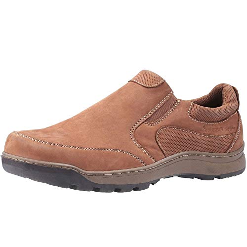 Hush Puppies Men's Jasper Moccasins, Tan Nubuck, 10 UK