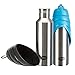 Trixie 24606 Flasche mit Trinknapf, Edelstahl/Kunststoff, 0,75 l, für Kaninchen