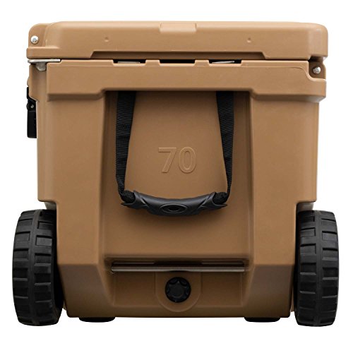 Driftsun 70Qt Insulated Ice Chest - Heavy Duty, High Performance Roto-Molded Commercial Grade Cooler (Tan) #TOP3