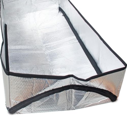 Cubierta de aislamiento ignífuga para escalera de ático en aluminio reflectante de 25x54x11" 6