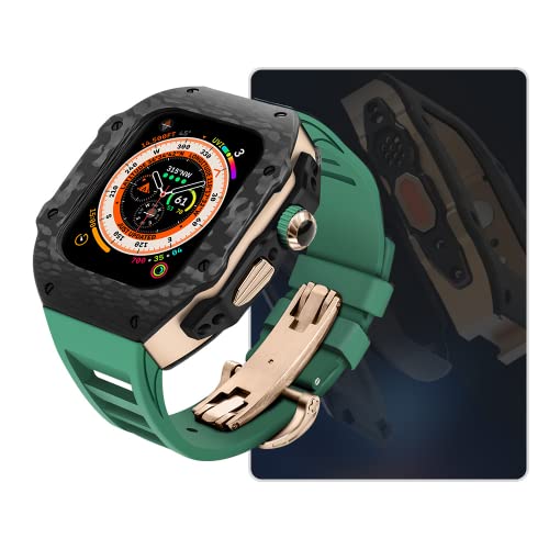 Kit de modification de bracelet en fibre de carbone pour Apple Watch 44 mm SE 6 5