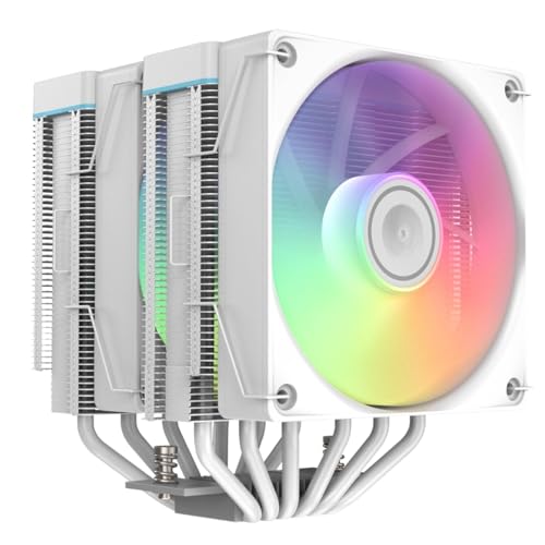 ABSOLIX IX20 White ARGB CPU Twin Tower Cooler,...
