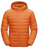 MAGCOMSEN Men's Puffer Jacket Winter Lightweight Warm Jackets Quilted Lined Packable Casual Thermal Insulated Hooded Coats