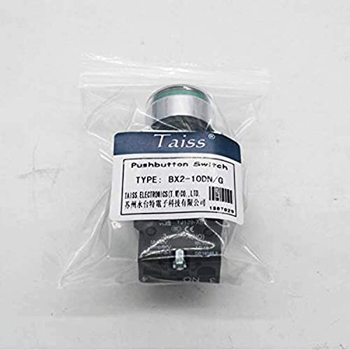 Bouton-poussoir 22mm LED vert 440V commutateur pour tableau de commande atelier - 6