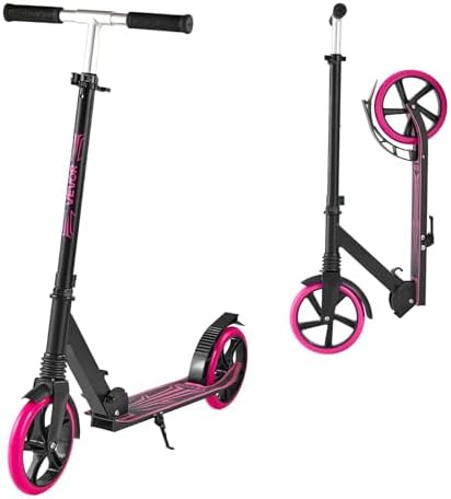 VEVOR Scooter (2 Räder) für Kinder ab 8 Jahren, Cityroller Kinderroller Straßenroller mit höhenverstellbarem Lenker & rutschfestem Deck & faltbarem Rahmen, Tretroller bis zu 100 kg