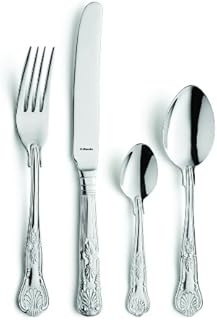 Amefa Vintage Kings 16 Piece 4 Person Cutlery Set - Gift Boxed, Silver