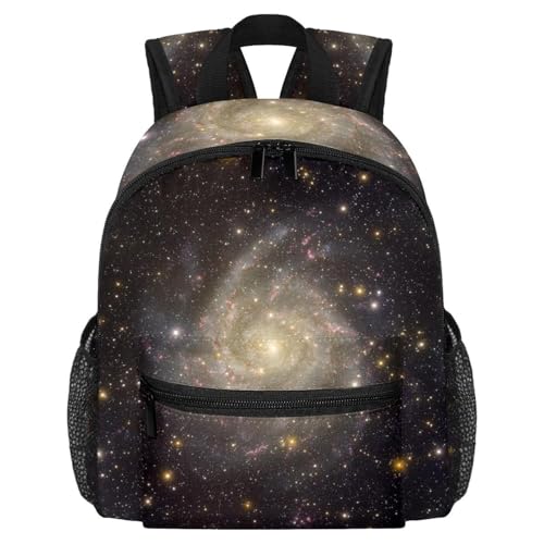 Petit sac à dos léger galaxie spirale avec poches latérales