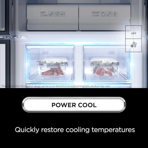 TCL RP318BSE1UK - Réfrigérateur congélateur total sans congélation - Gris Quartz