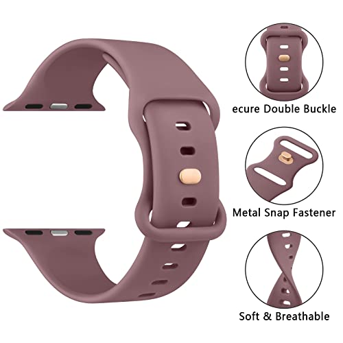 Image of Tobfit 3-Pack Strap Compatible with Apple Watch Series 10 /9 /8 /7 /6 /5 /4 /3 /2 /1 /SE 1 2 - 38mm /40mm /41mm /42mm /44mm /45mm /49mm Replacement Band for Men & Women (Smartwatch Not Included)