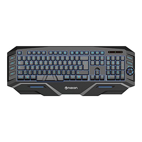 Preisvergleich Produktbild NACON GK-500DE Gaming Tastatur mit mehrfarbige Tastenbeleuchtung / Makro