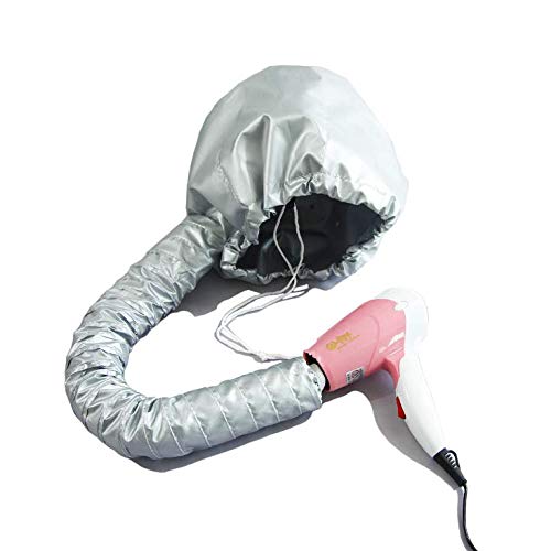 Portable Soft Bonnet Hood Hair Blow Dryer Attachment - Adjustable Hooded Dryer, Portable Hair Salon Heat Cap For Drying,Styling,Curling And Deep Conditioning,Relax, Speeds Up Drying Time At Home #TOP1