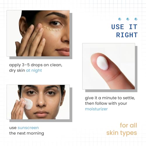 Image of DERMDOC 2% Retinol Face Serum, 12ml | Reduces Fine Lines | Improves Skin Texture & Elasticity| Brightens Skin | Hydrating | Boosts Collagen | Smoother Complexion | For All Skin Types