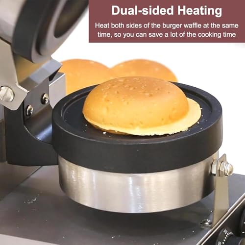 Machine à hamburger électrique gaufrier rotatif et crêpes de cuisine occidentale - 5