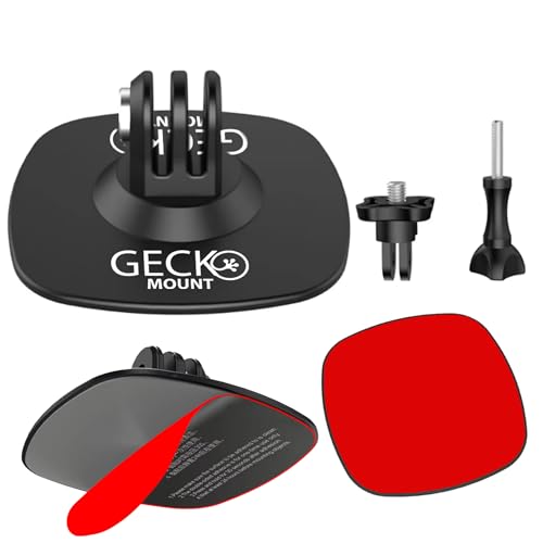 Image of Flexible Adhesive Sticky Camera Mount Suitable For GoPro Go Pro Insta 360 Action Cam Rubber Bendable Curved Surface Mounting for Cycle and Motorcycle Helmet Fender Fairing Petrol Tank Kayak Canoe