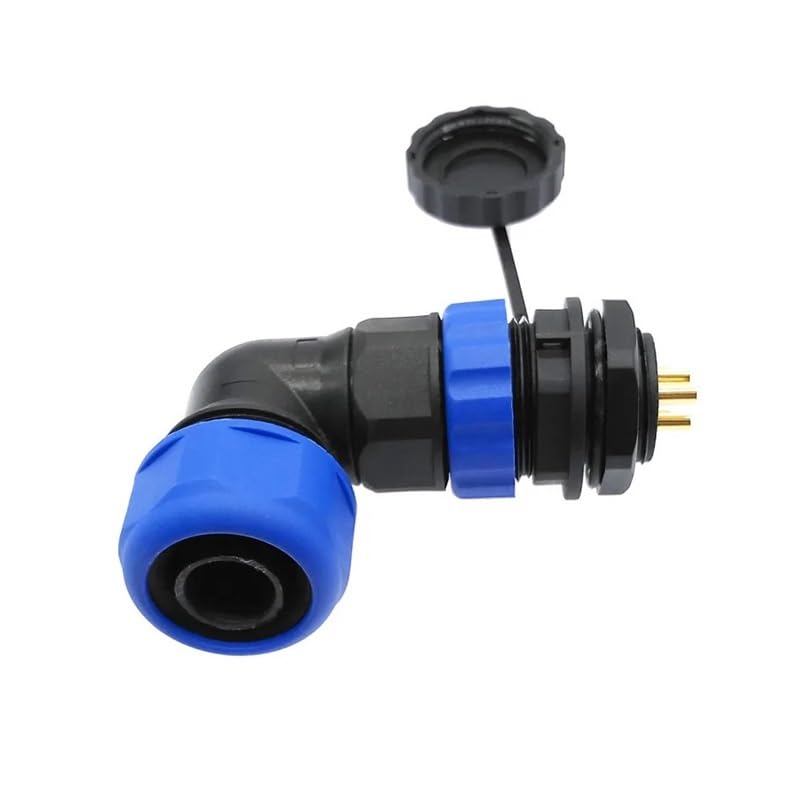 Connecteur étanche IP68 SP20 avec angle 90° et 7 broches haute conductivité