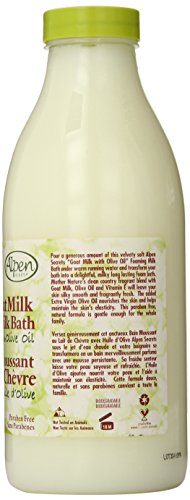 Alpen Secrets Goat Milk Foaming Milk Bath with Olive Oil, 28.7 Fluid Ounce (Pack of 2)