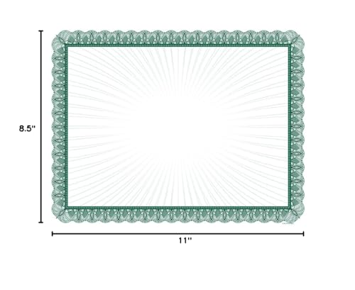 Great Papers! Green Value Certificate, for Award, Recognition, Diplomas and Achievements, Printer Friendly 80 GSM 8.5” x 11”, 100 Sheet Pack (961036)