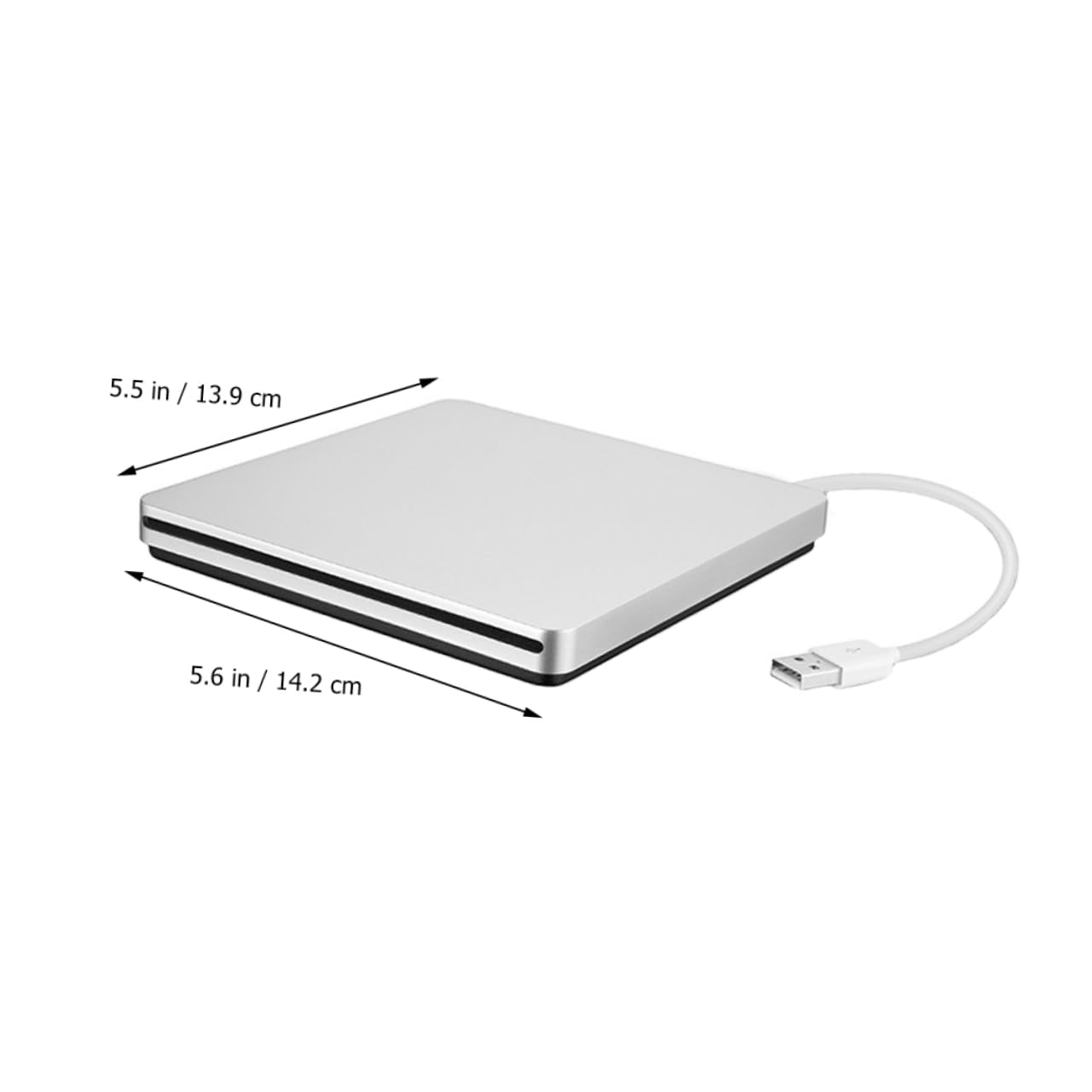 HEMOTON Unità Dvd Esterna 8x Abs Argento per Laptop e Computer | Riproduzione Musicale e Installazione Software, USB 3.0, Formato CD Rom/dvd Rom, Uso Domestico