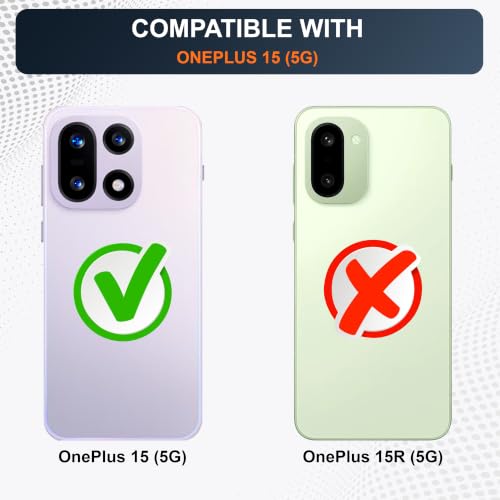 Image of CEDO Cover for OnePlus 15 (5G) | Camera Protection Shockproof Bumper-Edge | 360 Degree Protection Acrylic Crystal Clear TPU+PC | Transparent Back Case Backcover (Transparent)