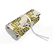 ABAKUHAUS Ape Regina Roll-up Portapenne Portamatite, Vasi del miele e girasoli, Organizzatore di Matita in Tela Resistente e Portatile, 36 Passanti, Senape Taupe