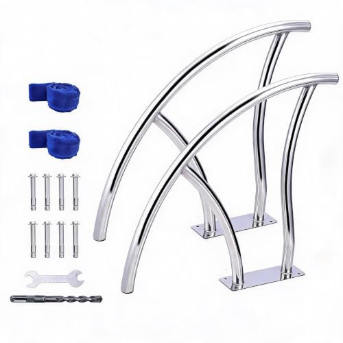 Image of Inground Pool Handrail Set Heavy-Duty Safety Rails