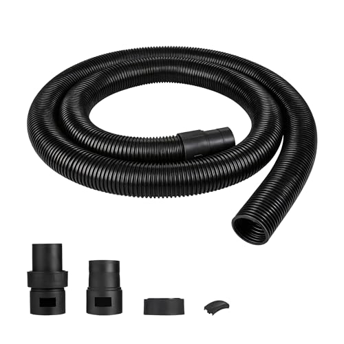Shop-Vac 9050333 Vacuum Hose for Standard or Locking Inlets 8-Foot x 2.5 Inch Diameter Prevents Clogging With Bulky Debris (1-Pack)