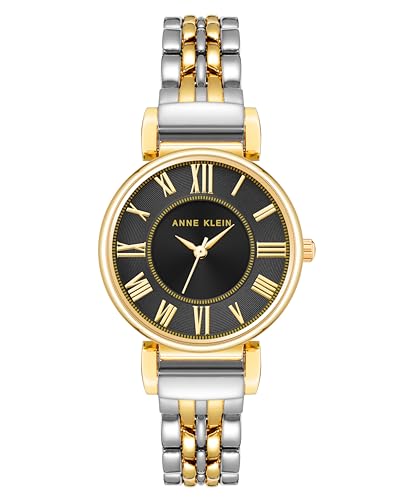 Anne Klein Bracelet Watch, Two Tone/Black, AK/2159BKTT