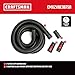 CRAFTSMAN CMXZVBE38758 2-1/2 in. x 13 ft. POS-I-LOCK Wet Dry Vac Hose Attachment Kit, Industrial-Grade Shop Vacuum Replacement Hose, Fits Most Wet/Dry Vacuums with a 2-1/2 in. Diameter