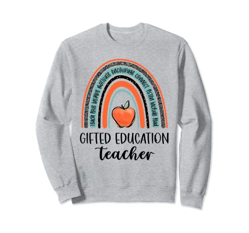 Boho Gifted Education Profesor Boho Rainbow Sudadera
