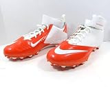 2013 Virginia Cavaliers Nike Lunar Super Bad Pro TD Orange Football Cleats 13.5 - College Game Used