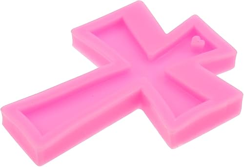 Miniatura 3 de Paquete de 4 llaveros en forma de cruz de resina de silicona con 10 llaveros de bricolaje, llavero, collar, bolsa para hacer joyas, bolsa de