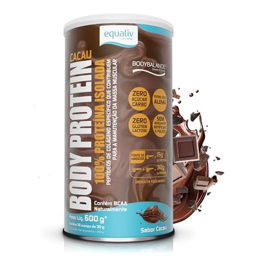 BODY PROTEIN SABOR CACAU - 600 G - EQUALIV