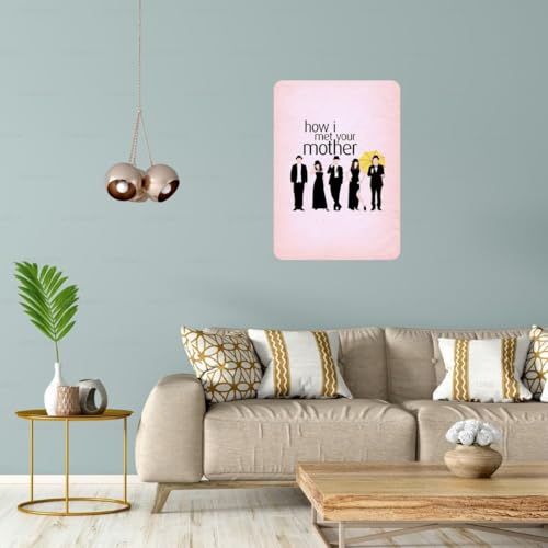 Image of Zesta Bathroom Decor Items Washroom Decor Tin Sign | Aesthetic Posters Wall Poster for Bedroom | Magnetic Cafe Decoration Items /Restaurant Decorations Items | Quirky Home Decor Bar Accent (Himym)