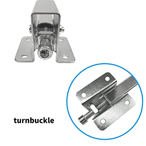 Qualward Sink Repair Kit System Undermount Sink Brackets for Kitchen, Silver Steel