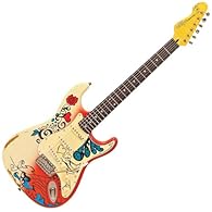 Hand-painted 'Summer of Love' Alder 3-ply distressed Hard Maple – Bolt On 21