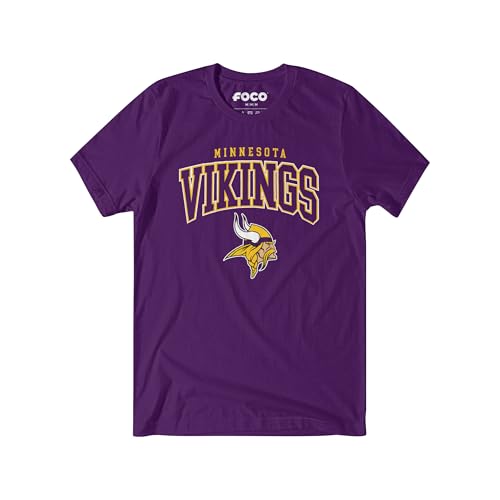 FOCO Minnesota Vikings NFL Mens Classic Arched Logo T-Shirt - Team Purple - XXXL by FOCO - Used condition - Image 2