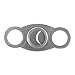 Stainless Steel Guillotine Style Tarnish Proof Cigar Cutter Handheld Curved Blade Puncher with Case Box for Gifts