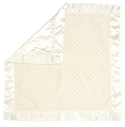 Image of Bearington Baby Creamy White Dottie Snuggle Blanket, 28.5 inch x 28.5 inch