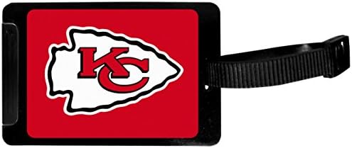 Siskiyou Sports Unisex NFL Kansas City Chiefs Luggage Tag, Black, 3.25"