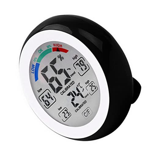 Mipcase Thermometer Mini Temperature Gauge Digital Temperature Gauge Multi-Functional Hygrometer Home Temperature Gauge