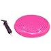 KSTYLE Langlebiger aufblasbarer Yoga-Massageball, Universalsport, Fitnessstudio, Fitness, Yoga, Wackeln, Stabilitätsbalance, Scheibe, Massagekissen, Matte, 33X33CM (Color : Pink)