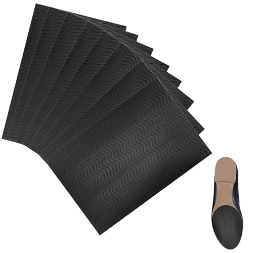 SHYSBV 8 Stück Antirutsch Pads Schuhe, 9.8 × 14.8cm Anti Rutsch Sohle Schneidbar, Gummisohlen zum Aufkleben, Schuhsohlen Protektoren, für Schuhsohlen Reparatur, Antirutsch SHYSBV 8 Stück Antirutsch Pads Schuhe, 9.8 × 14.8cm Anti Rutsch Sohle Schneidbar, Gummisohlen zum Aufkleben, Schuhsohlen Protektoren, für Schuhsohlen Reparatur, Antirutsch