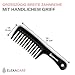 ELEXACARE Lockenkamm, weit gezahnt (ca. 24 cm) - Grobzinkiger Griff-Styler Kamm für Locken und lange Haare