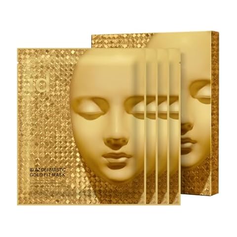 ID.AZ Dermastic Gold Fit Mask, Luxury Hydrogel Mask with Collagen Care, Elasticity Boost, Home Spa Essentials, Korean Skin Care, 25g x 4ea Cover