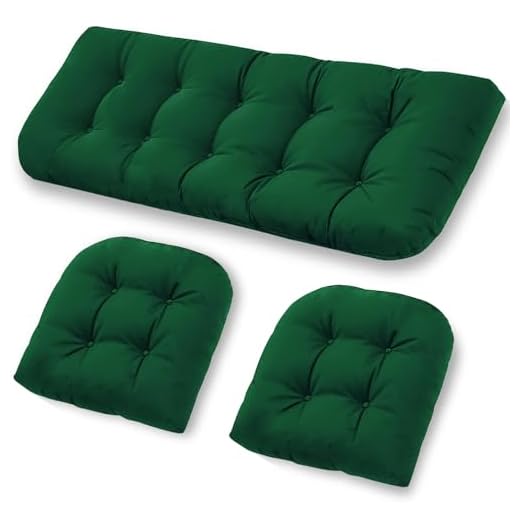 Wicker Chair Cushions Set of 3