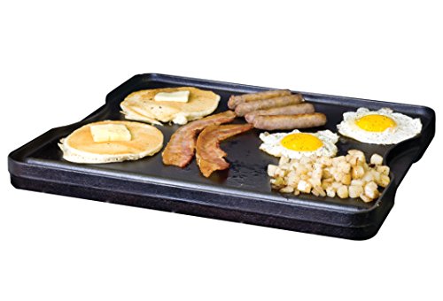 Image of Camp Chef Reversible Pre-Seasoned Cast Iron Griddle, Cooking Surface 14 in. x 16, Black (Pack of 3)