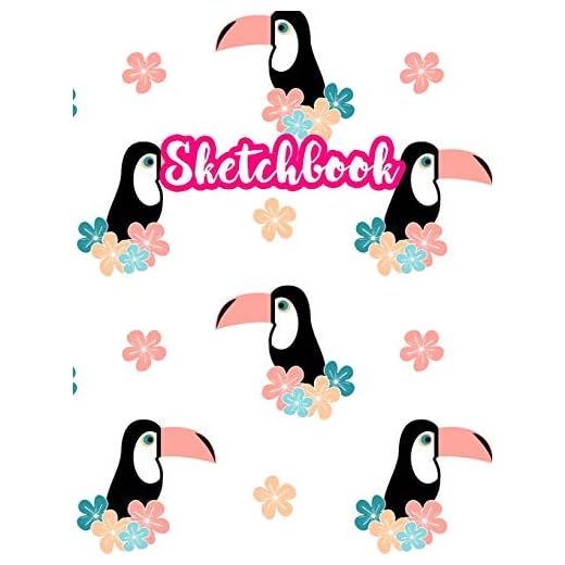 Sketchbook: Cute Drawing Note Pad and Sketch Book for Kids, Girls and Adult - Large 8.5 x 11 Matte Cover with White Interior (Perfect for Sketching, ... Write and Draw Journal and Notebook)