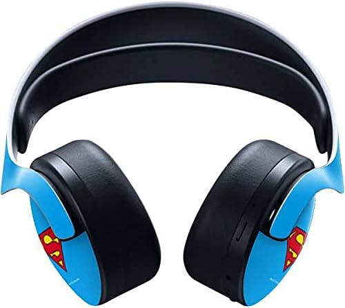 Skinit Decal Gaming Skin Compatible with Pulse 3D Wireless Headset for PS5 - Officially Licensed DC Comics Superman Official Logo Design