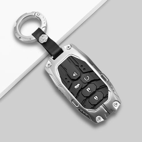 Funda de llavero de aleación de zinc pesada plata 6